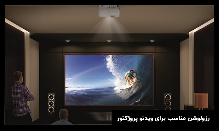 انواع رزولوشن برای ویدئو پروژکتور