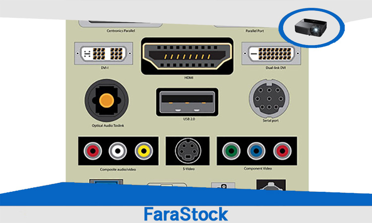 انواع پورت های ویدئو پروژکتور آنالوگ