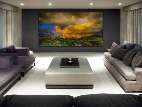 تفاوت پرده نمایش مات سفید و خاکستری